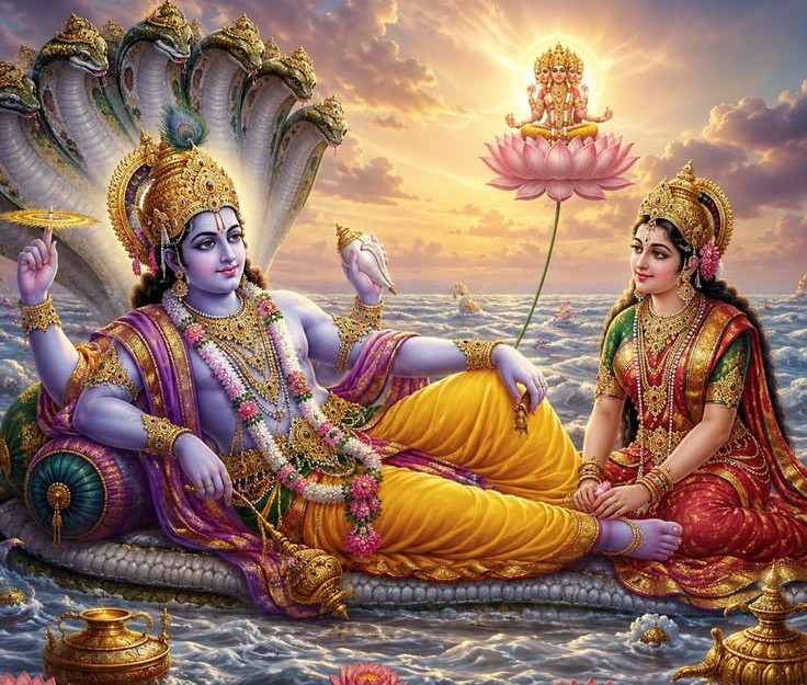 Shiva_Vadini's tweet photo. Tomorrow:
Anant Chaturdashi-vrat (Bhadrapada shukla chaturdashi) is also called ‘Anant Padmanabha-vrata. Lord Visnu is believed to have appeared on this day as Padmanabha lying on the couch of Ananta (the thousand-hooded serpent). For Ganesha devotees, this is the final day of - https://t.co/dTEtZlQjMI