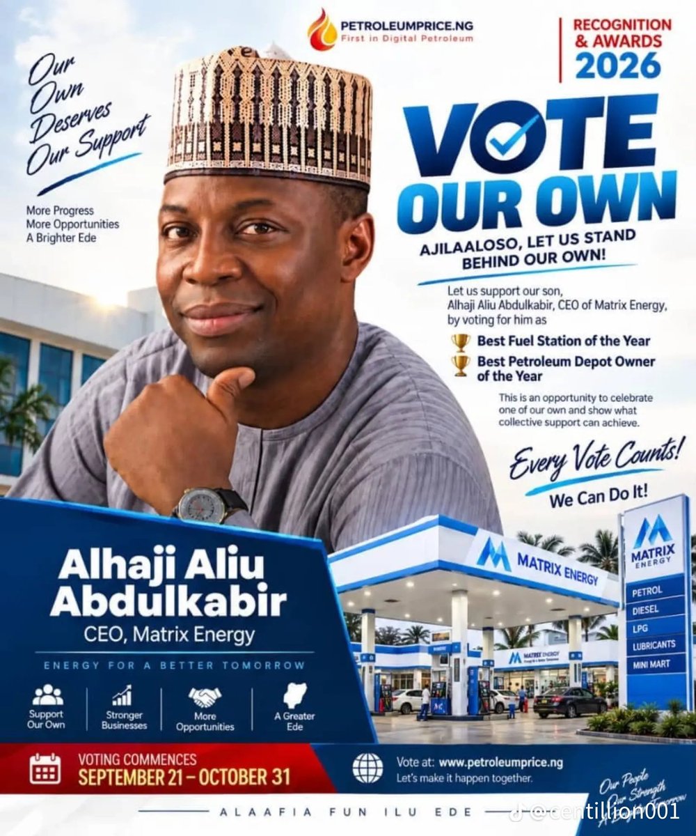 AbiodunOgundiji's tweet photo. Your vote matters. Make it count.

https://t.co/I4V5nVeTSJ
@insideEde @AaF https://t.co/PPgExQrl3M