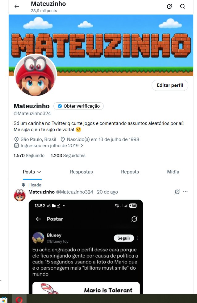 Mateuzinho324's tweet photo. Qual a sua opinião sobre esse usuário? https://t.co/vPRcjiQNr7