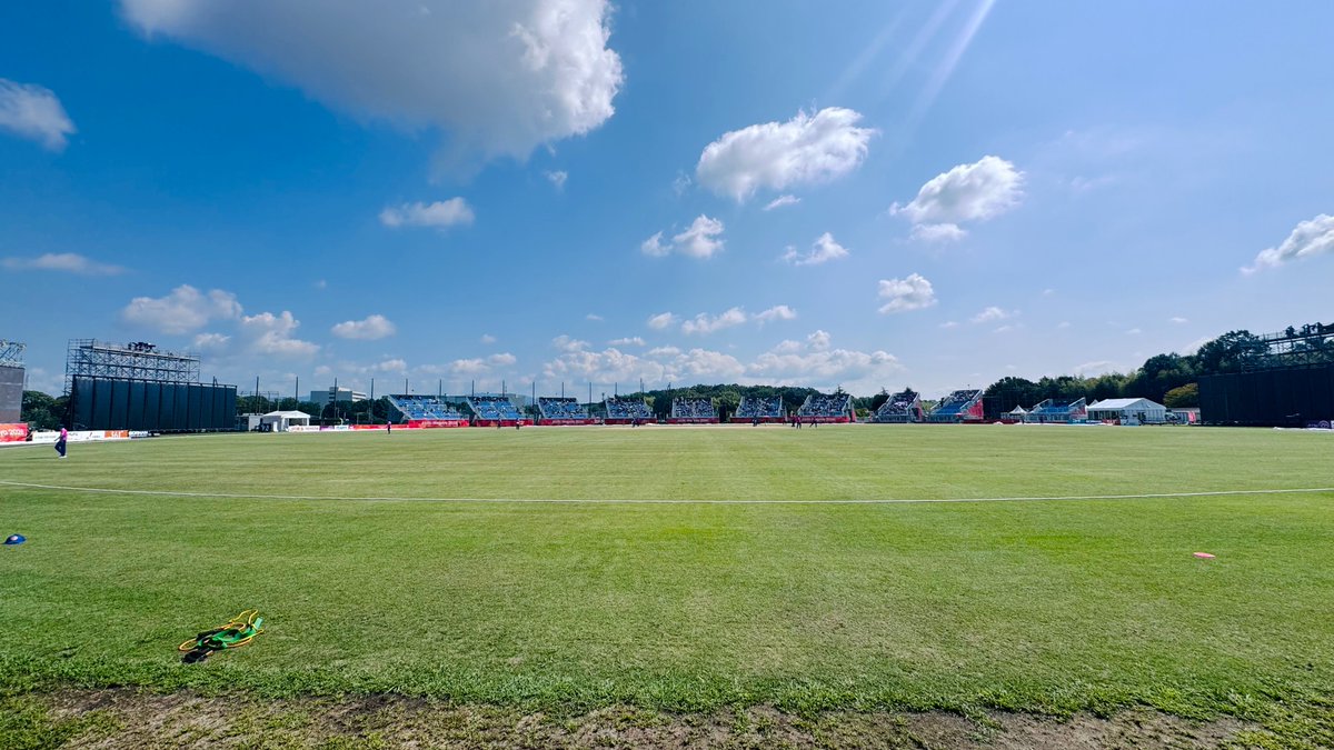 ACBofficials's tweet photo. 10 Overs Completed! 📝
Nangyal Khan (2/17) and Abdullah Ahmadzai (1/11) have struck each to leave Japan at 59/3 at the halfway stage of the second inning, needing 71 more runs in the remaining 10 overs. 👍
#AfghanAbdalyan | #JAPvAFG | #AsianGames2026 https://t.co/BF3m5IbfCg
