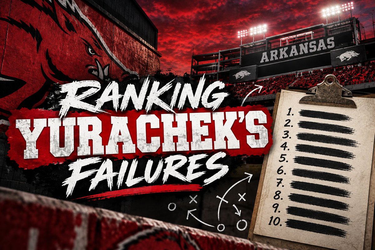 SwineSays's tweet photo. 🚨 NEW 🚨 Ranking Yurachek's Failures: https://t.co/W7HE72DALT https://t.co/LrlAobpfBE