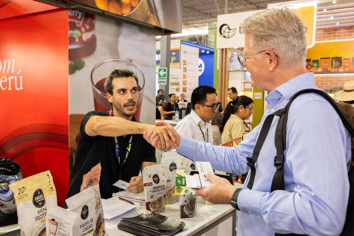 Promperu's tweet photo. 🇵🇪 PROMPERÚ presenta en Expoalimentaria 2026 una muestra de la oferta peruana con valor agregado y potencial exportador.
#PromociónDeLasExportaciones #SuperFoodsPeru #Expoalimentaria2026 #RetailWeek2026 https://t.co/1Px0dUHEtm