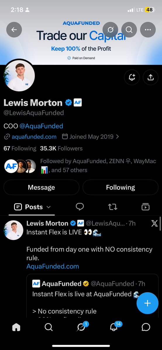 mirrorpips's tweet photo. @AquaFunded @Pipsbenda @LewisAquaFunded Been following for a long time

Winning this will be a lot to me https://t.co/ju9g8kGzn8