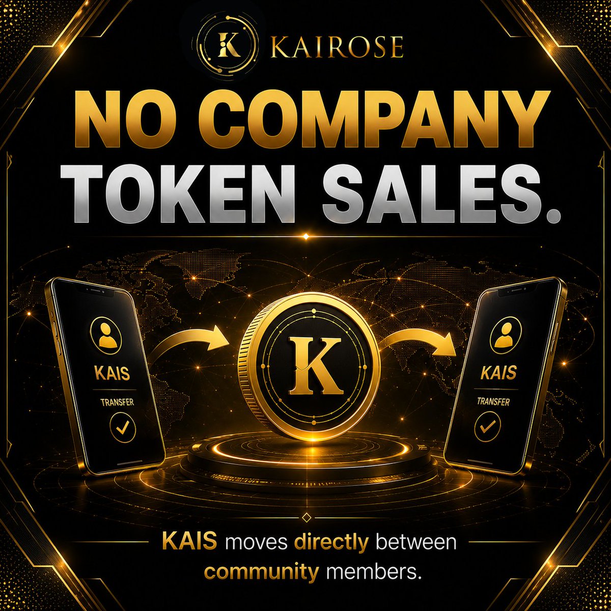 kairoseDAO's tweet photo. No company token sales—KAIS moves directly between members.#KairoseDao https://t.co/hvs32YMxFG