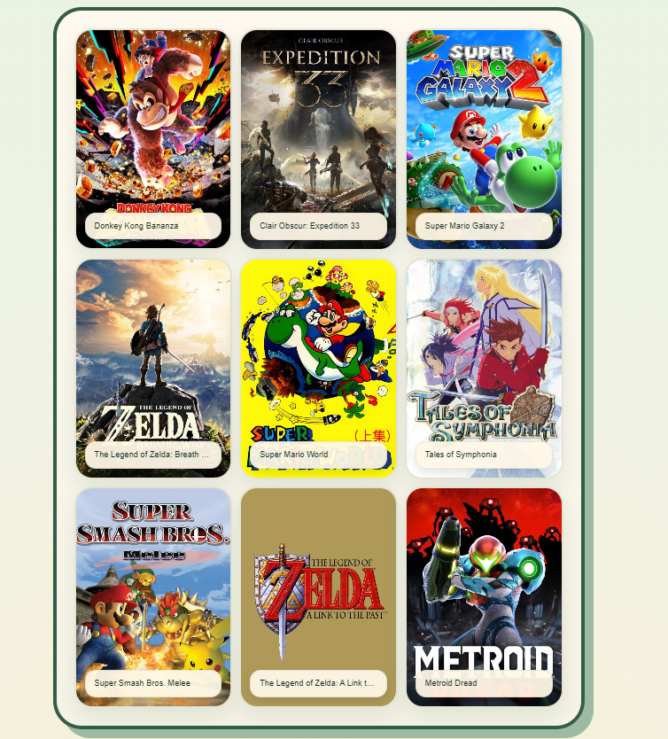 partyof1hp's tweet photo. My top 9 games that influence what I play today! #top9games #games #videogames https://t.co/EMvhIWyhK5