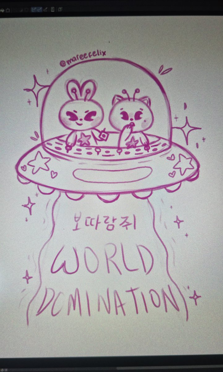 MareeFelix's tweet photo. WIP (quick sketch)

boddaramji world domination 🩷💚
#볻따람쥐 #minsung #straykids #fanart https://t.co/5eXWD3odsv