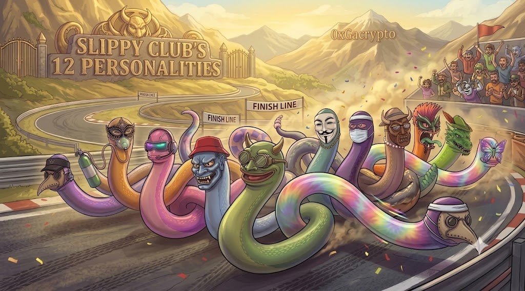 0xGaCrypto's tweet photo. i can't stop thinking about @slippyclub

most nft projects start with a collection, but slippy club started with just one character.

snakes have always carried a hint of mysticism, and with 12 distinct personalities, it adds a layer of intrigue and novelty. but the concept goes way beyond just owning a pfp.

the collaboration with antoine mingo also gives the character a unique identity and builds trust.

holding the nft grants you conditional personal and commercial rights for that specific character. but remember:

not the whole brand.
not the project logo.
not the vague "community ip" that so many projects love to promise.

it’s just the character on your token. and that right only lasts as long as you actually own it. don’t get it confused!

to me, @slippyclub succeeds because the character is unique, memorable, and creates a genuine connection. i'm also grinding hard to secure a gtd spot 

good lucky
