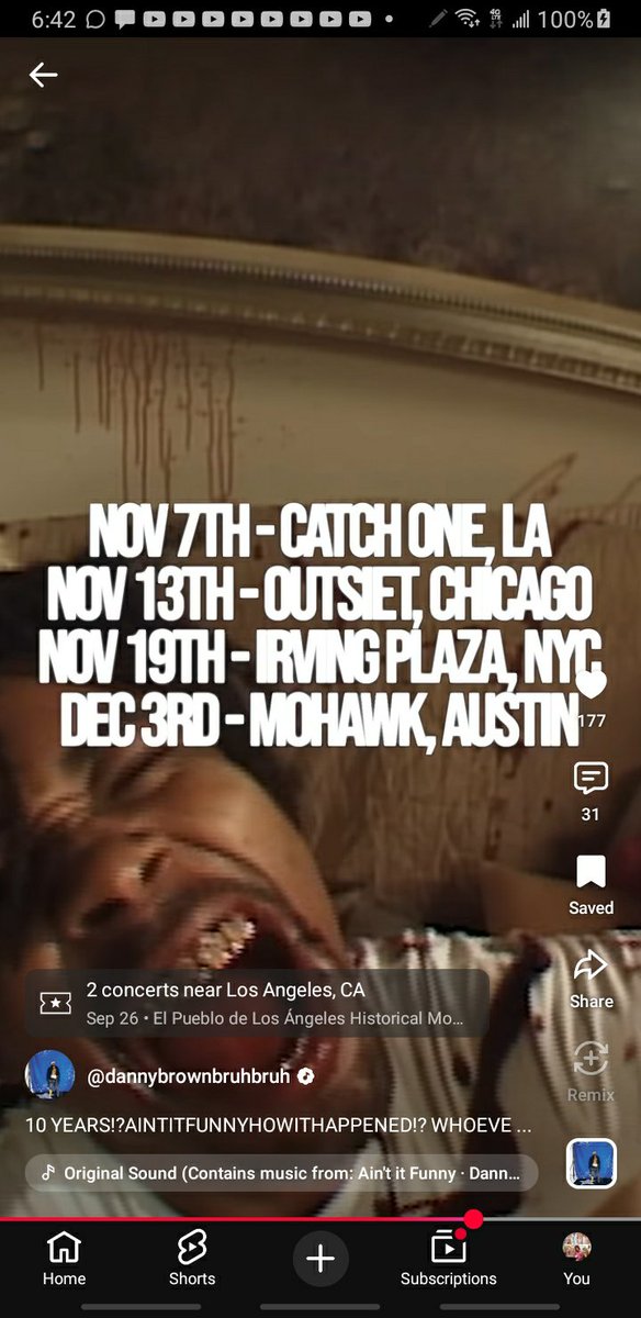 CandyAcidReign's tweet photo. @xdannyxbrownx @ComplexMusic DANNY BROWN ●■ 10 YEARS IN THE MAKING 🔥#DANNYBROWN #CONCERTICKETS #AVANTEGARDE #ALTERNATIVE #HIPHOP #TRAPRAP #CELEBRITY #TRAVEL WORTH-IT #LA #LOSANGELES #CHICAGO #NYC #AUSTIN 

 ☆ #artSEER #concertflyer 👁🗝🎨  by #CandyAcidReign

Vid: @xdannyxbrownx https://t.co/aa4CFI0CDr https://t.co/N3tJ9p2RNS