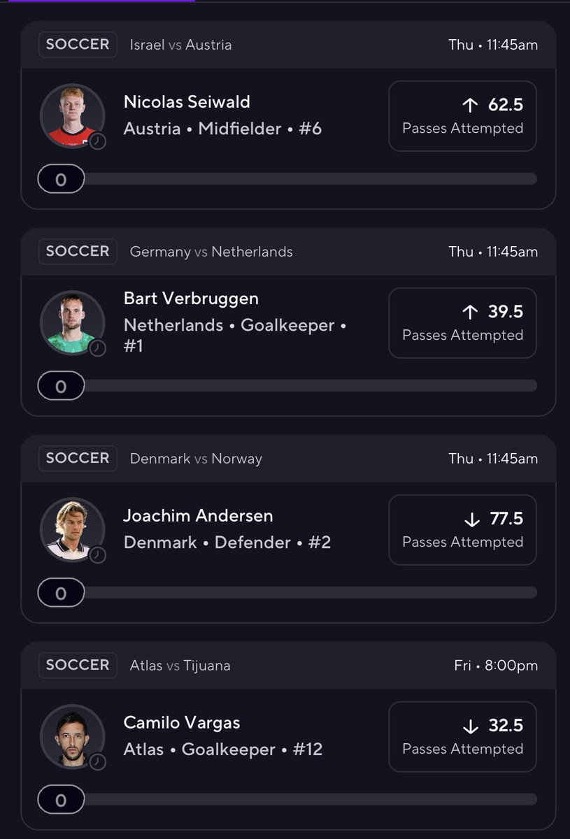 yXilent's tweet photo. PrizePicks 10x collab w/@MatteoDiaz7 !!

Top 2 are Seiwald and Vargas! 

We feel very confident in this slip but remember it’s the first match of nations league ! So go light plz 💪 

#PrizePicks #POTD #Gambling𝕏 #sportsbetting https://t.co/719ntGWOZE