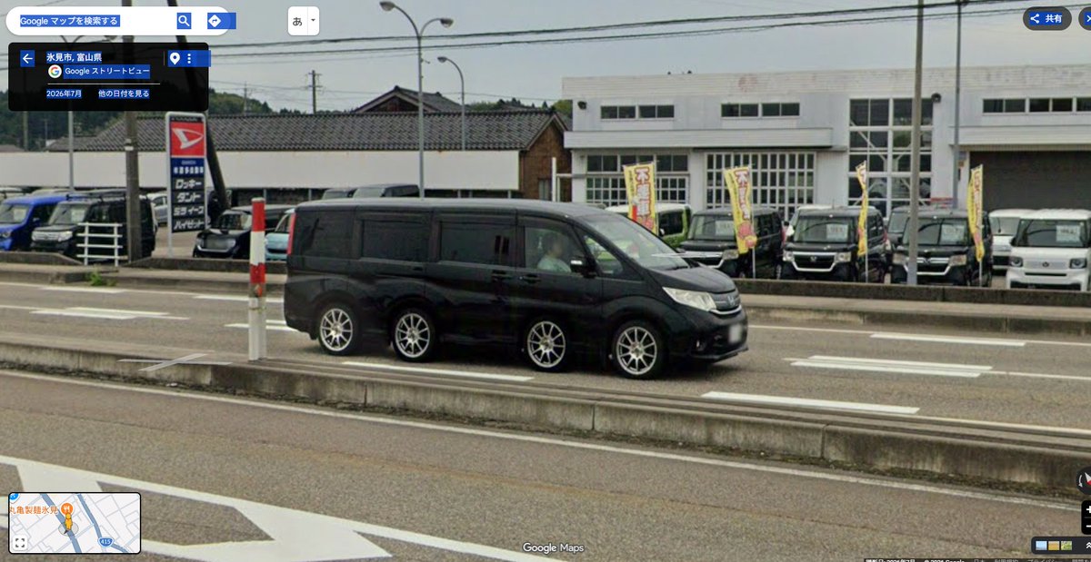 Chaconne0011's tweet photo. GoogleMaps ストリートビューで、新型車発見！ https://t.co/Dzx1a7Jv0t