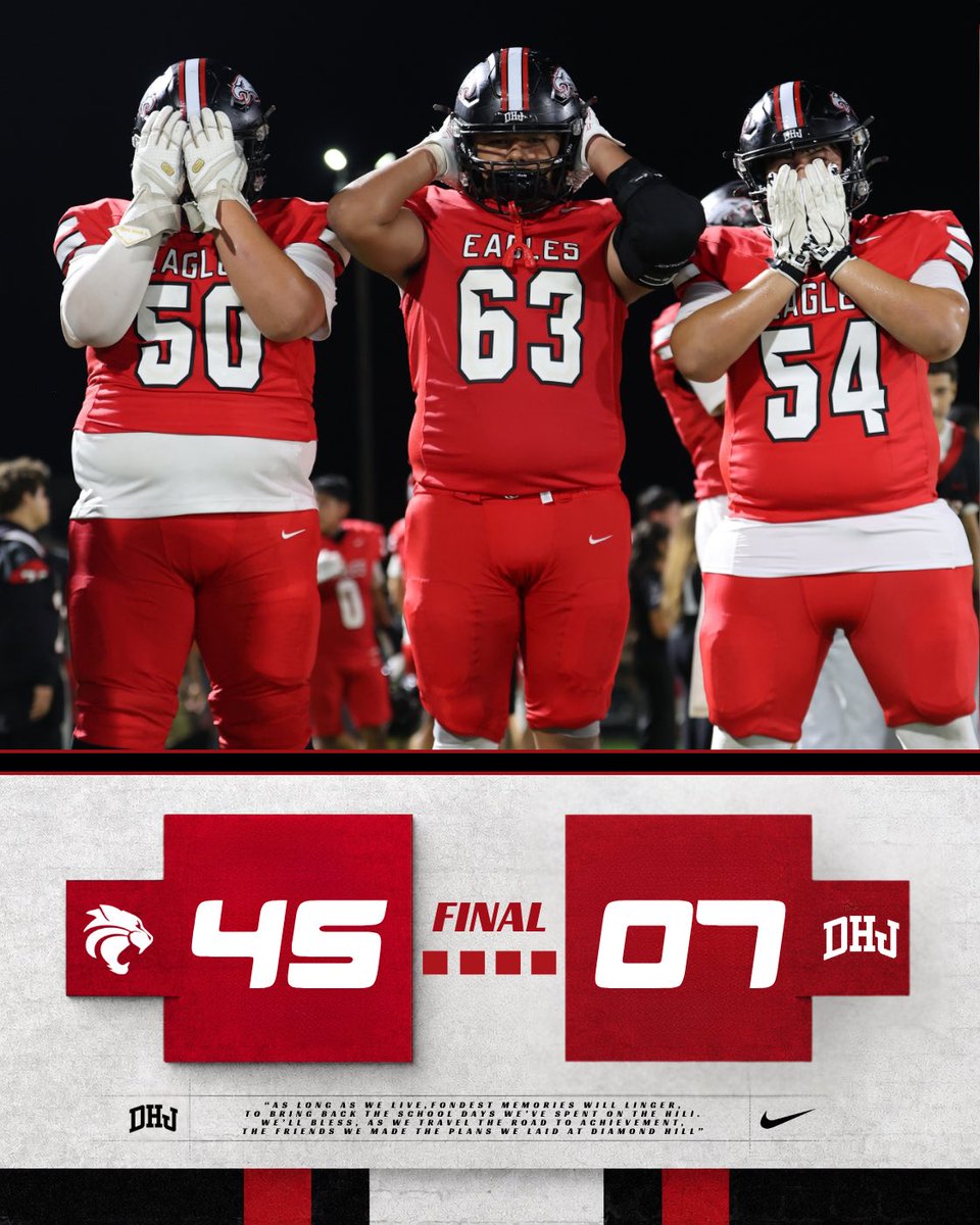 DHJ_Football's tweet photo. Final from Farrington Field. 

#WeAreDiamondHill🦅 https://t.co/xQDMrU0n9o
