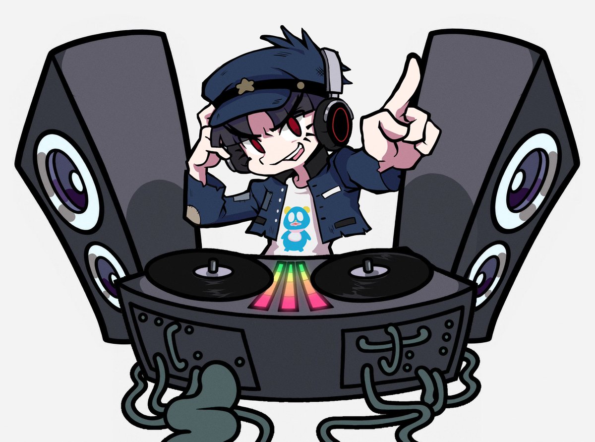 ilymicchan's tweet photo. attempt at the fnf style w gaku https://t.co/1DrXVDZ7s1