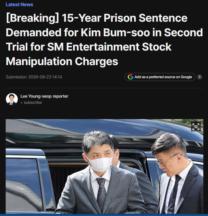 Baekie_bum's tweet photo. LMAOOOOO Kakao’s head is going to jail for 15 years for conspiracy and SM Entertainment stock/market manipulation

Kakao: SM’s parent company [like how 100red was to INB100, this guy is to SM, what Cha was to INB100]

But I heard everyone was a saint over there 😂😂😂 https://t.co/CMSdmbLuDL