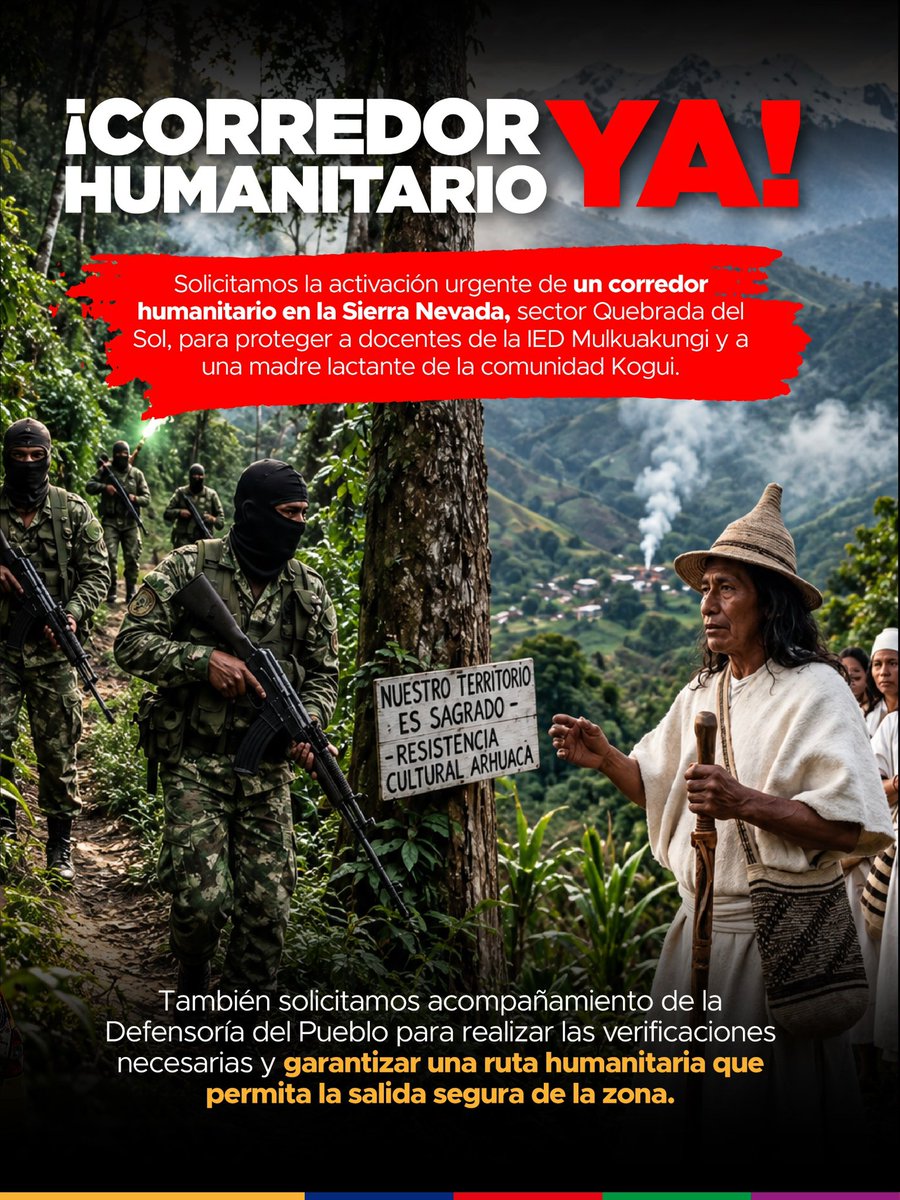Fhernandezpolo's tweet photo. Mientras la ciudad sigue paralizada por el miedo, con comercio cerrado, clases suspendidas y transporte afectado, las autoridades deben dejar de minimizar la situación y asumir su responsabilidad.

Respaldamos la acción legítima del Estado contra las estructuras armadas, pero exigimos que se haga con inteligencia, respeto al Derecho Internacional Humanitario y protección efectiva de la población. Santa Marta necesita soluciones de fondo, no discursos ni militarización sin resultados.