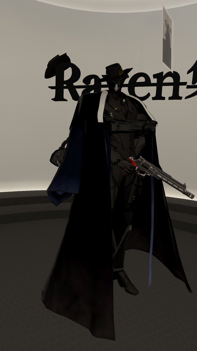 w55_4e's tweet photo. 第2号はマフィアのボス
元のRavenを活かしてシンプルに仕上げてみました！

 #Raven3D
 #Raven集会 https://t.co/vYL15FCsqM