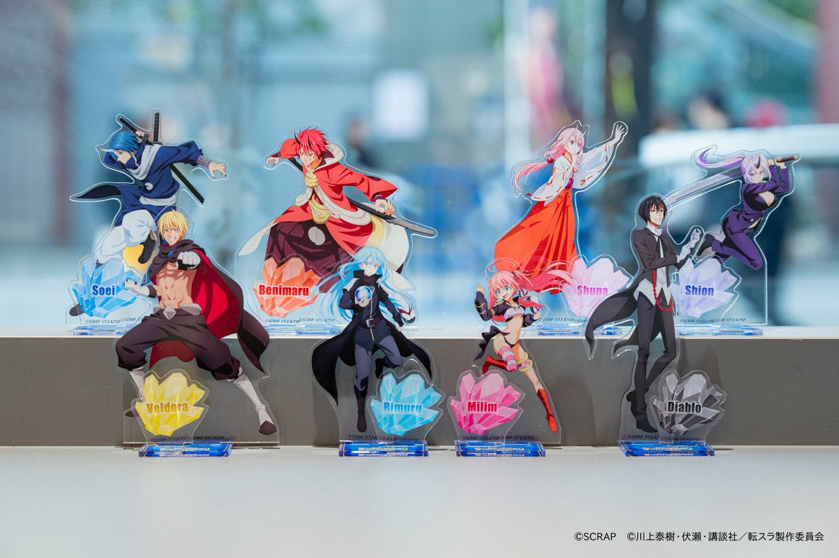 SCRAP_GOODS's tweet photo. ／
#リアル脱出ゲーム×#転スラ
『閉ざされたテンペストダンジョンからの脱出』
オリジナルグッズをSCRAP GOODS SHOP　（EC）で販売中！
＼

おすすめは「アクリルスタンド」✨️
描き下ろしイラストを使用！
好きな場所に飾っちゃおう！

 #転スラ脱出 

▼ECサイト
https://t.co/EW7TTKiGn1 https://t.co/eECubh2pmc