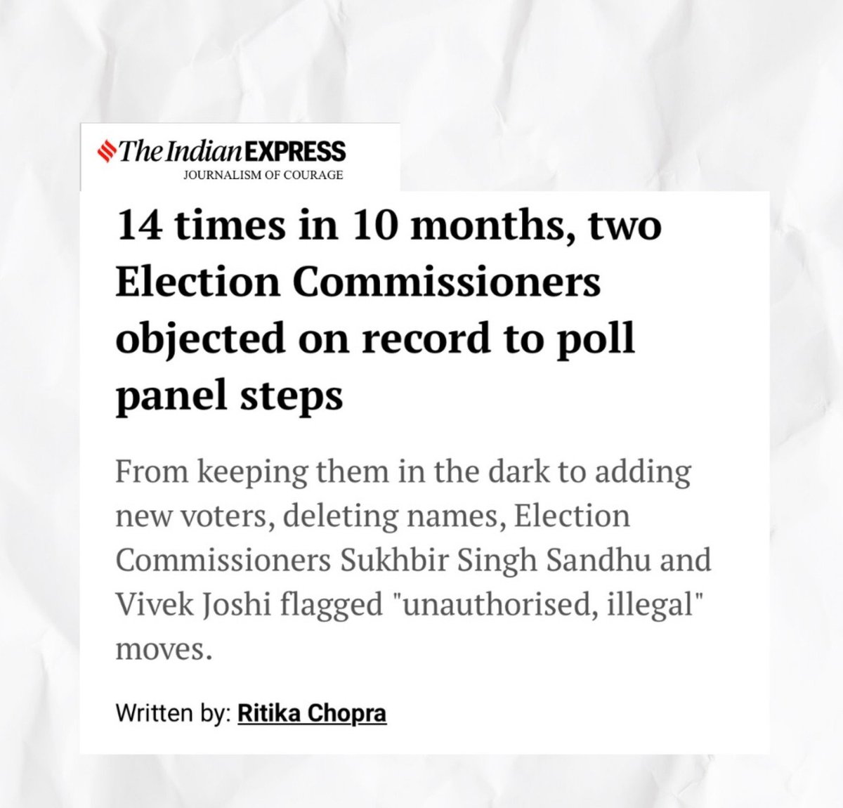 Pankaj13659953's tweet photo. The indian express true journalism. https://t.co/iJpdLXoMuL