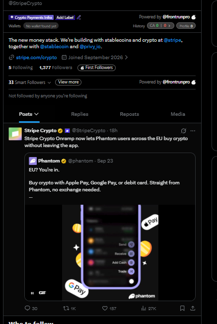 MarioPrezldente's tweet photo. Stripe just finally got their official TWITTER account and has posted about it yesterday

Stripe has BILLIONS of transactions that go through it everyday

Making Stripe Coin with x money to them

https://t.co/H6pX4nqz0o
https://t.co/XPoQ9yzf8m https://t.co/NHWz8mk46O
