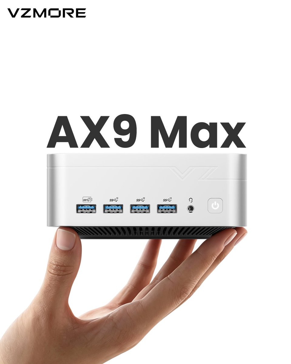 VZMORE_Official's tweet photo. Power that fits in your hand. VZMORE AX9 Max on your desk.

Visit more🔗Link BIO
Get 15% off with code: 𝐕𝐙𝐆𝐀𝐗
----
#VZMORE #MiniPC #tech #computer #power #minimal #desktop #mini https://t.co/X88SbuzuYN