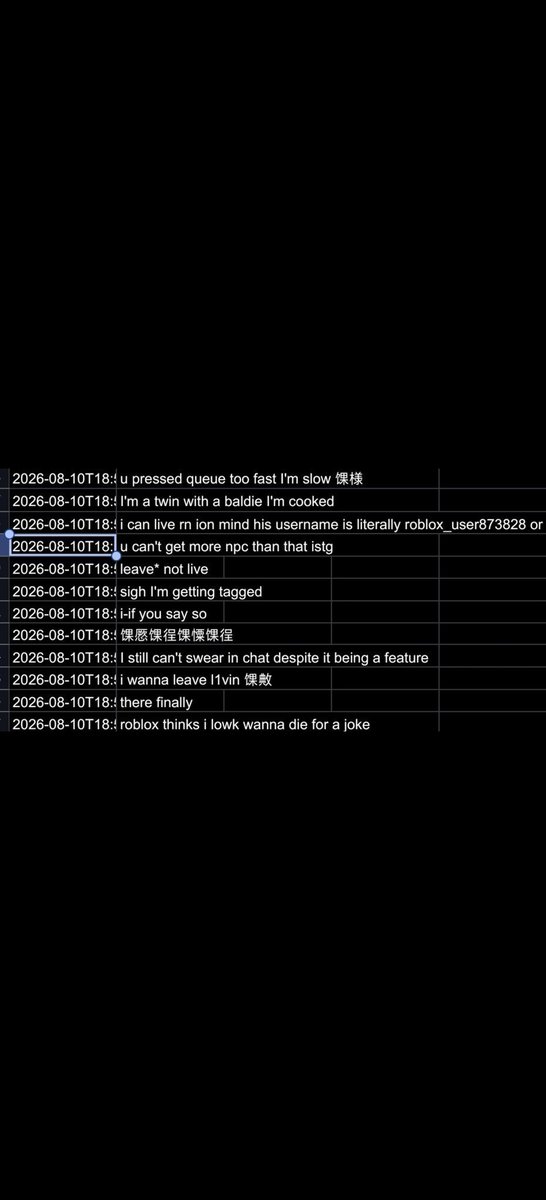 Arenlen1's tweet photo. @Roblox @Roblox_RTC I was falsely banned in a recent ban wave due to an AI moderation malfunction and it has been 34 days since then. I was unable to get proper assistance via support. The associated chat log has nothing wrong with it. Username is Arenlen. https://t.co/mhhU7Jbije