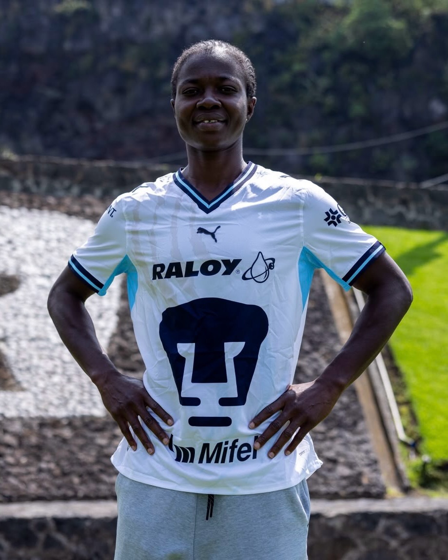 WFN_Ghana's tweet photo. 🚨 OFFICIAL: Black Queens captain, @PortiaBoakye17 has officially joined and been unveiled by Mexican club @PumasMXFemenil, marking a new chapter in her career. 🇬🇭🇲🇽✍🏾

The experienced @GhanaWNT defender joins the @LigaBBVAFemenil side following her recent spell with TP Mazembe Women. 

Boakye now becomes the latest Ghanaian to feature in Mexico’s top flight, where she will share the league with compatriots @GraceAsantewaaa and Susan Ama Duah, who play for @TigresFemenil. ⚽🔥🇬🇭

#womensfootballghananetwork 
#wfn_ghana