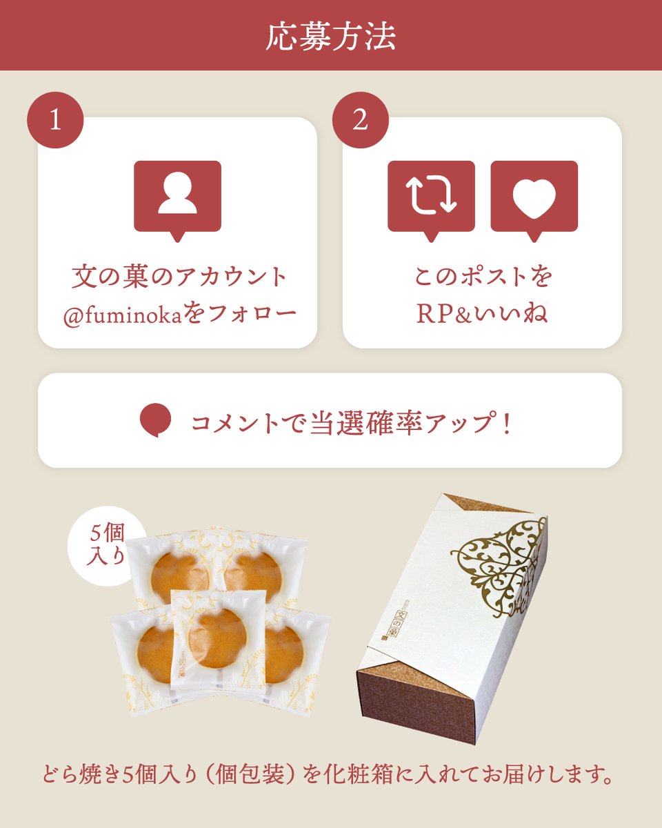 fuminoka's tweet photo. ＼🎁9月のキャンペーン🎁／
《 敬老の日 名入れどら焼き 》を
抽選で3名様にプレゼントいたします！

～2026/10/1（木）23:59まで

①@fuminoka をフォロー
②この投稿をいいね＆リポストで参加完了！
③本投稿にコメントすると当選確率UP

#プレゼントキャンペーン https://t.co/NotfFBOjjL