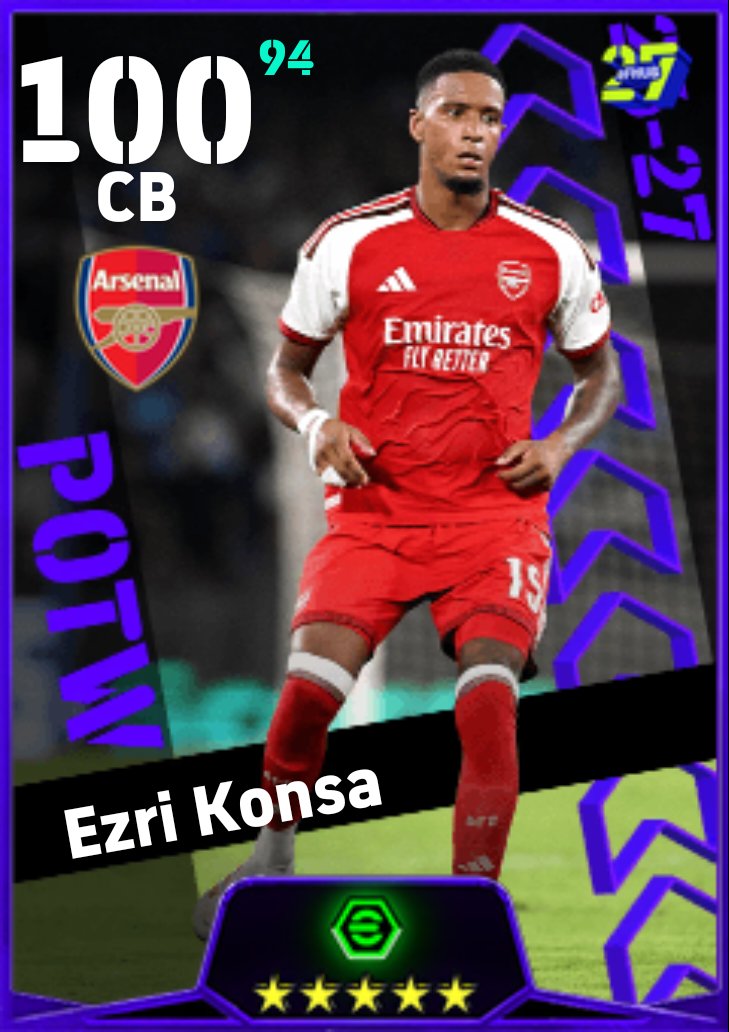 GafferTimz's tweet photo. Ezri Konsa is the reason why I would be going for Aymeric Laporte. The covering role playing style is so effective. He was cleaning up everything. I added Konsa to my 11 and went 5 wins in a row conceding only 1 goal

If you need defensive stability, Go for Laporte🛡️
#efootball https://t.co/KpHbocmUe5