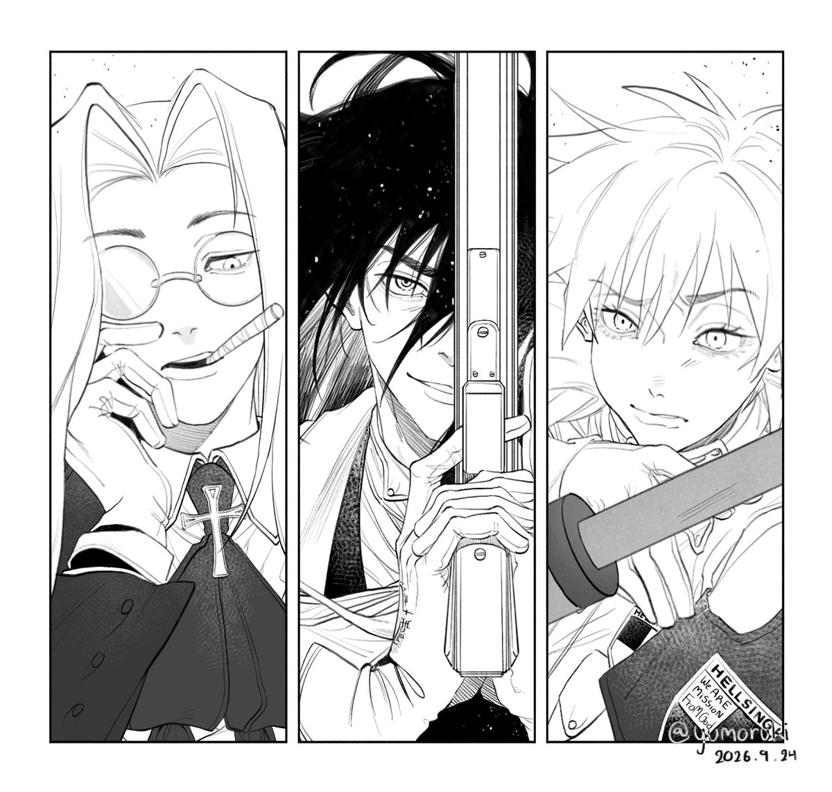 yumoruki's tweet photo. ヘルシング https://t.co/ohiuiyKiUO