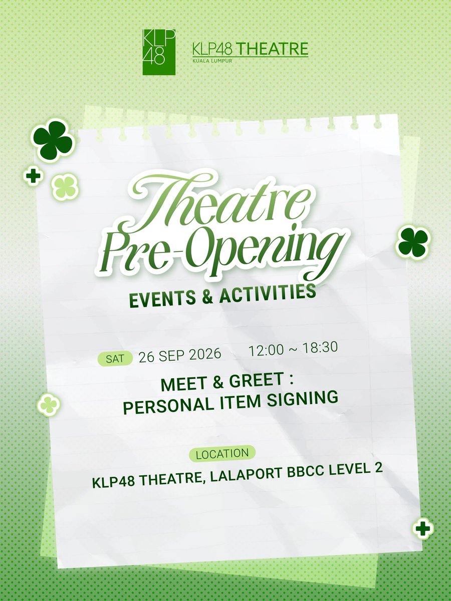 KLP48official's tweet photo. 👀 Did you miss it?
✍️ WE’RE SIGNING AGAIN! 🔥

After the amazing response to our first Personal Item Signing Event, we’re doing it again! 🥹✨ https://t.co/XgLRPg5vXA