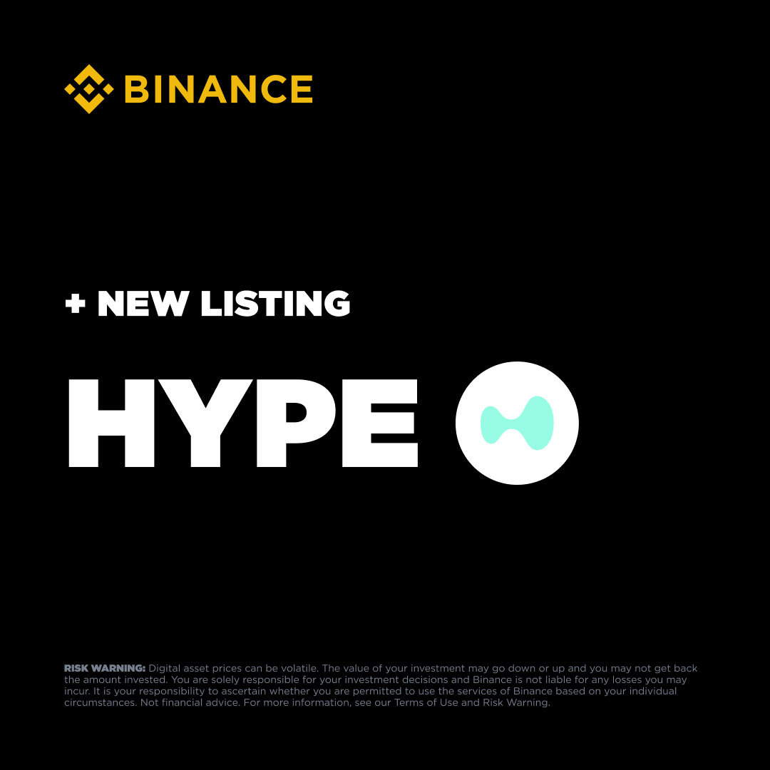 WhaleInsider's tweet photo. JUST IN: Binance to list Hyperliquid $HYPE for spot trading. https://t.co/IugkB68d2n