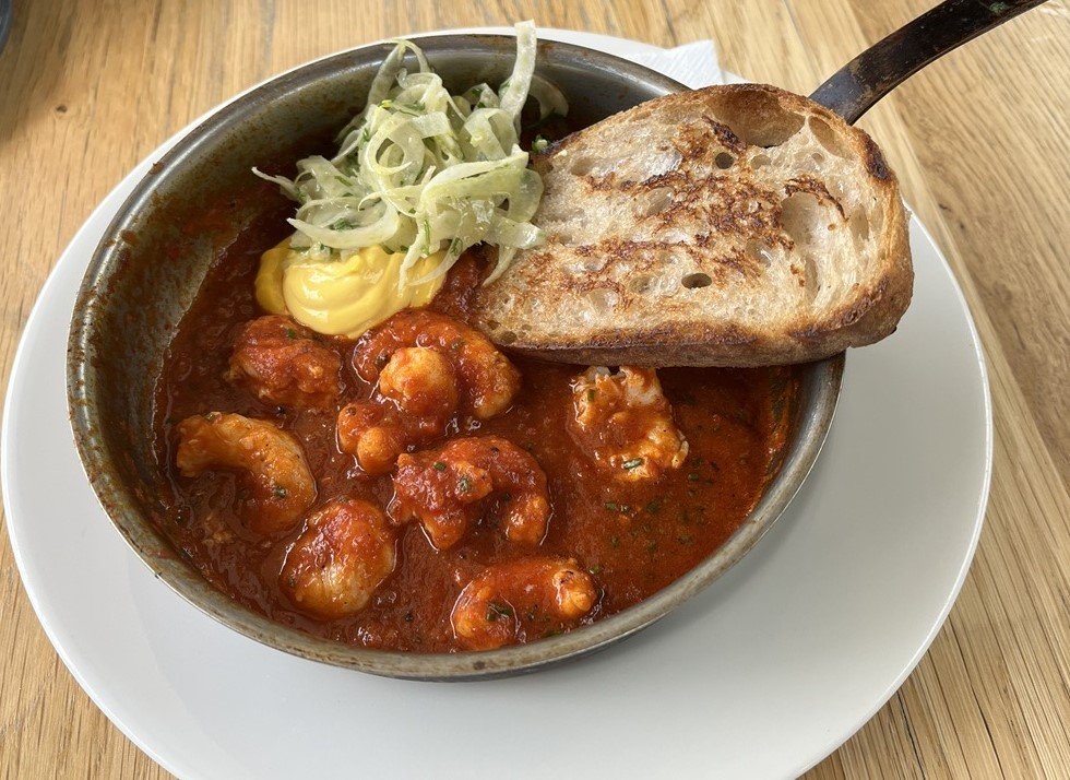 MichelinGuideUK's tweet photo. Delicate Portavogie prawns with a mighty nduja sauce at Capparelli at the Mill

#Belfast 

NEW: https://t.co/nEzXd7a9JD https://t.co/GSBqjlKDxZ