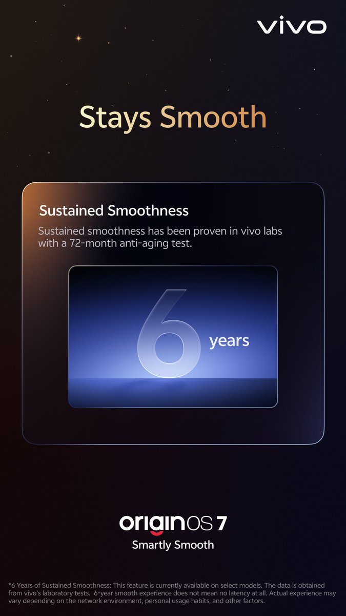 OriginOS_Global's tweet photo. Looks smooth. Feels smooth. Stays smooth.

From the first glance to everyday use, every detail is designed to feel effortless.

#vivo #OriginOS #OriginOS7 #vivoOriginOS #SmartlySmooth https://t.co/yb83aESWSz