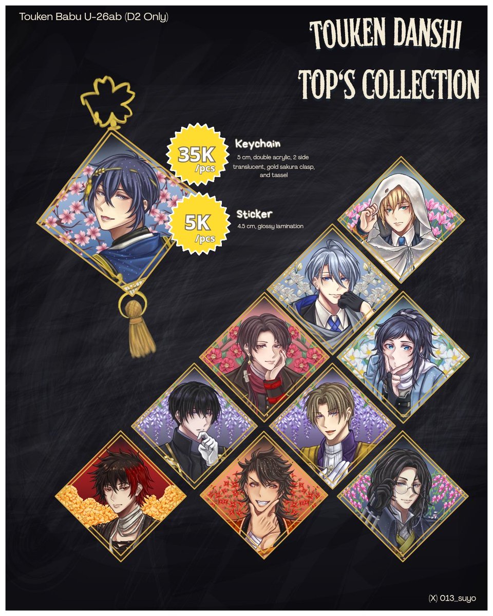 013_Suyo's tweet photo. Share are appreciated! ✨
Bawang Goreng #CF23 Pick-Up order

🛒 Pickup Day 2 only

📅 24-29 Sept 2026
🌸 Touken ranbu (fandom lain menyusul)
✨ Circle: TOUKEN BABU (U-26ab)
🔗 https://t.co/icOOXRrpXO

#Cf23catalogue #comifuro23 https://t.co/kSZNNpueFx