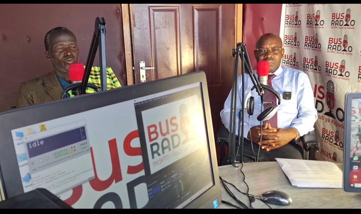 KCCWG's tweet photo. https://t.co/CoJt7dOsbP

Live Interview with Benson Luban'ga  director of Kenya Met Authority Services (Kajiado)and John Wuapari popularly known as Mzee Nyasi.
@BusRadioKajiado amplifying the voices of the community .
#InclusiveClimateAction #KajiadoOND2026 https://t.co/Gn448XFYDA