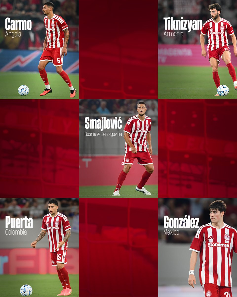olympiacosfc's tweet photo. 🔴⚪️ Καλή επιτυχία στους διεθνείς μας! / 🌍 Good luck to our international players! https://t.co/EkRaSERniA