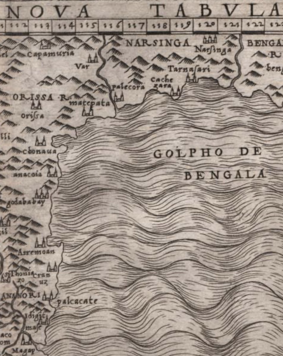devasissarangi's tweet photo. Never seen before extremely rare Oldest | First copper engraving map of #Odisha | Orissa  ~ India published in 1548 in Venice by cartographer Giacomo Gastaldi 

P.C: Leen Helmink https://t.co/cDQzs0IVkI