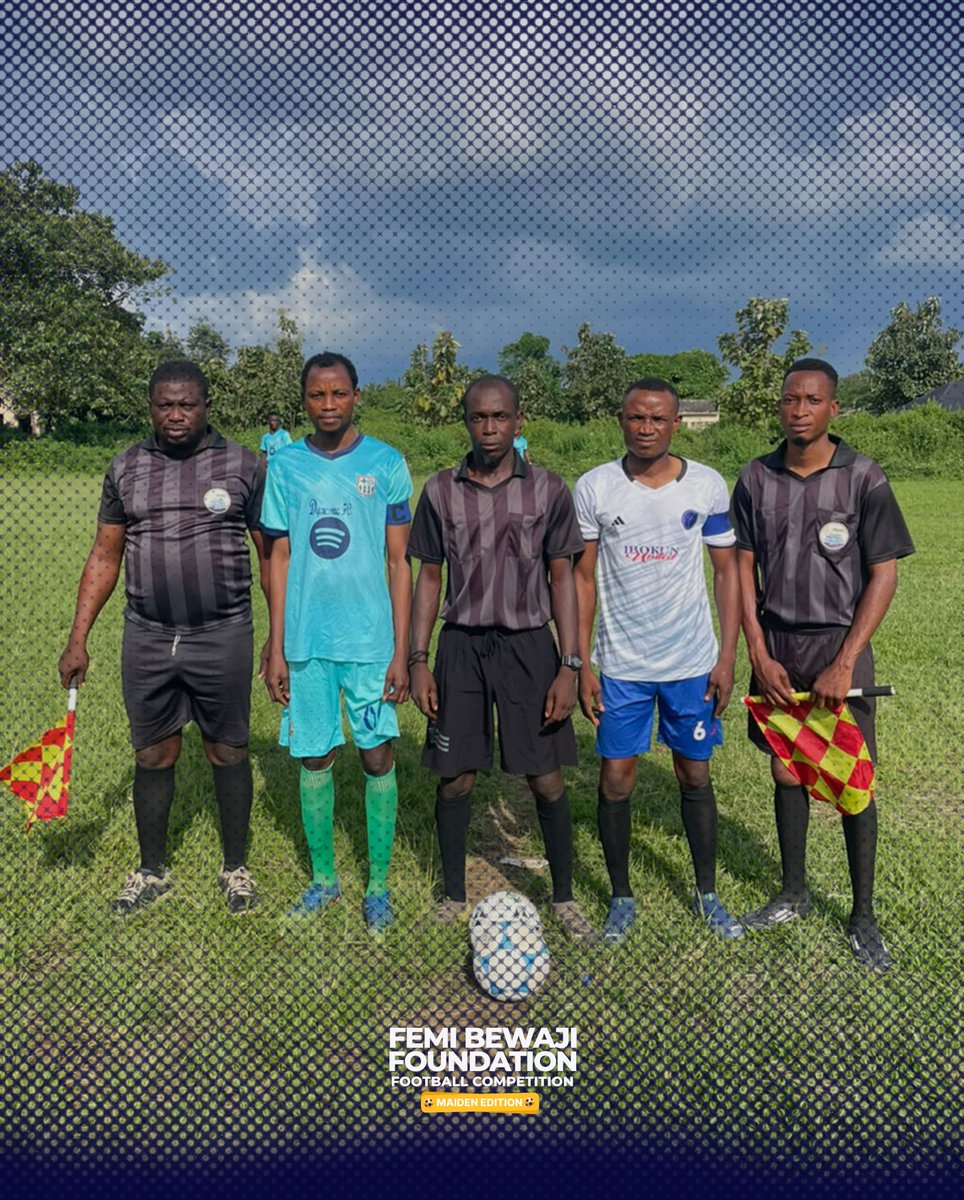 FemiBewajifdn's tweet photo. The group stages have delivered their finalists, and the battle for the trophy is heating up! From Obokun to Oriade, four teams have earned their place on the road to glory.
Who will rise to the occasion? 

#FemiBewajiFoundation #FemiBewajiFootballCompetition #RoadToTheFinal https://t.co/wfN3rOMTSY