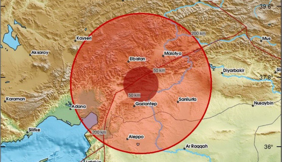 ToplumsalMht179's tweet photo. Urfa-Pınarbaşı merkezli 5.8 büyüklüğünde deprem meydana geldi. 

(Kandilli Rasathanesi) https://t.co/0z1uYFd1EM