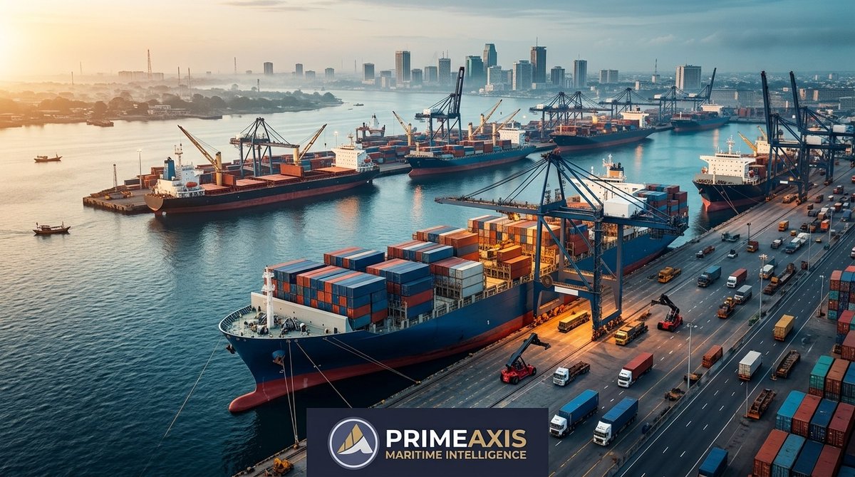 PrimeAxis_News's tweet photo. 🚢 Nigeria has the cargo.
It has the ports.
It has the coastline.
It has the market.

Why is it so difficult to finance the ships that could carry the cargo we already generate?

#Maritime #Nigeria #Shipping #CVFF #NPA https://t.co/SQsl3hc9g4
