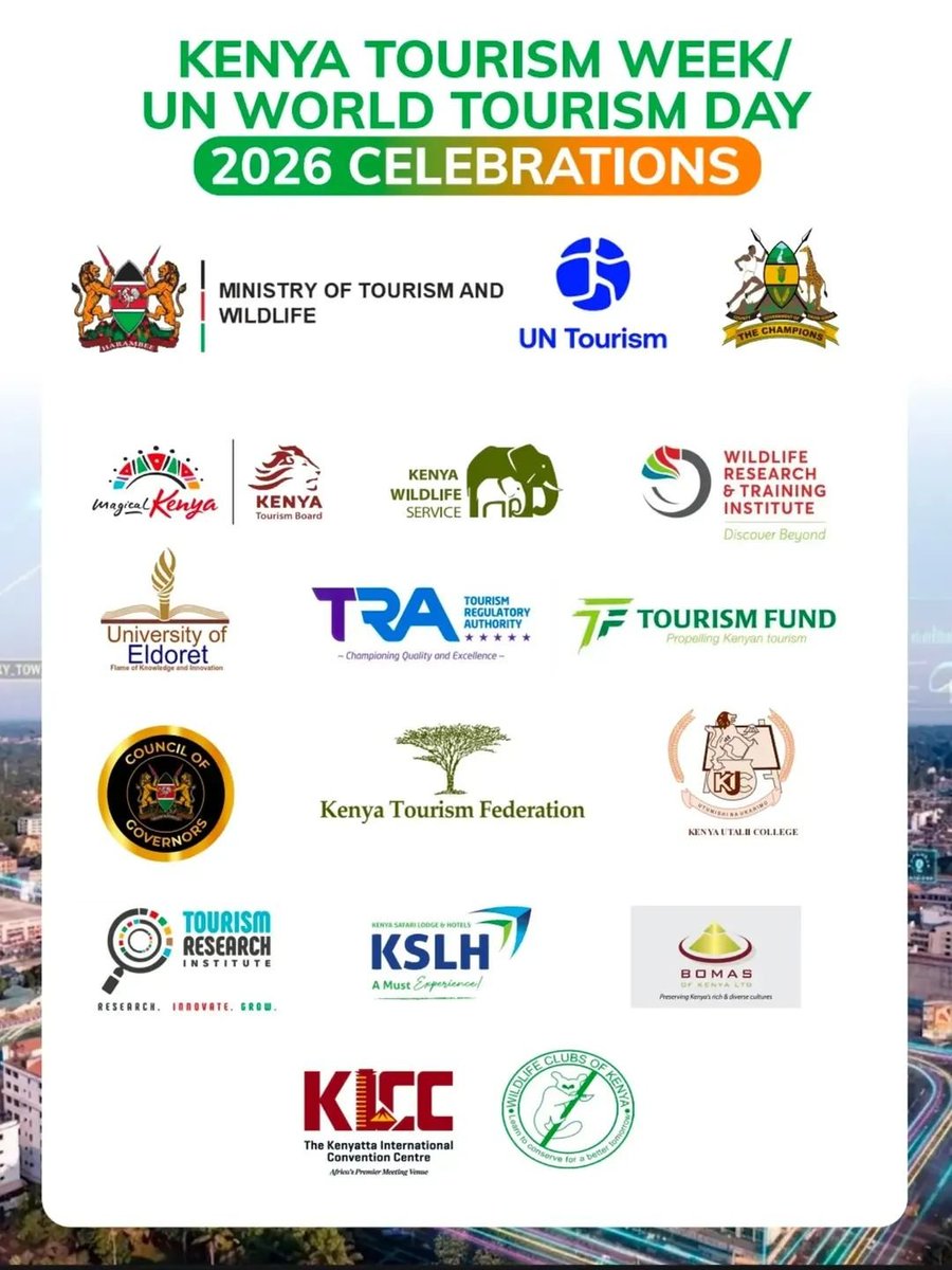 KTF_Kenya's tweet photo. Eldoret has taken centre stage as Kenya hosts UN Tourism Week 2026, running from 23–27 September 2026 at the University of Eldoret Grounds.

Held under the theme “Digital Agenda and Artificial Intelligence to Redesign Tourism,” the week brings together tourism stakeholders, https://t.co/TLia1leVPd
