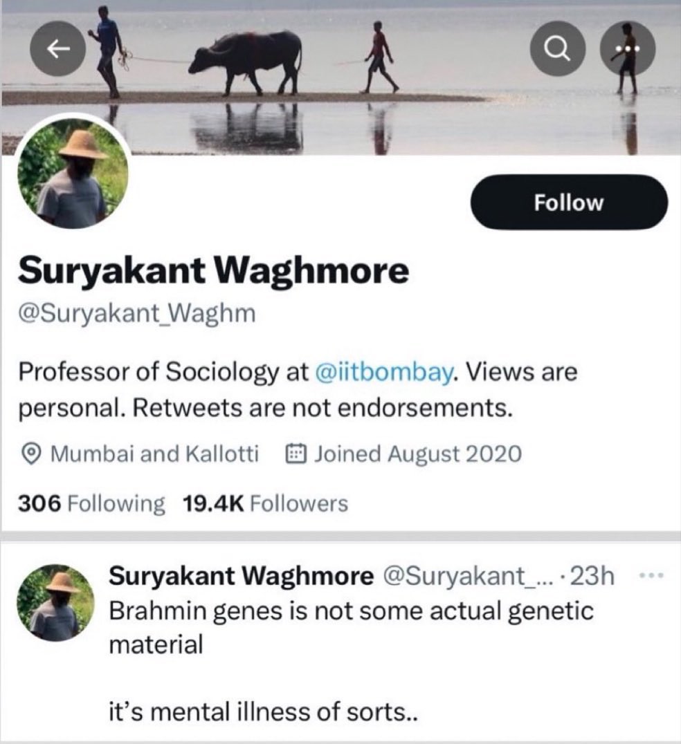 DeepikaSharmaa_'s tweet photo. THIS IS TYRANNY. 

Not catching a student cheating. Abusing an entire caste-community. One can only imagine how you must be treating the students. 

For how many deaths you and likes of you, both professors and students, have been responsible. 

You should be kicked out of IIT. https://t.co/Fyqsy3ozuc