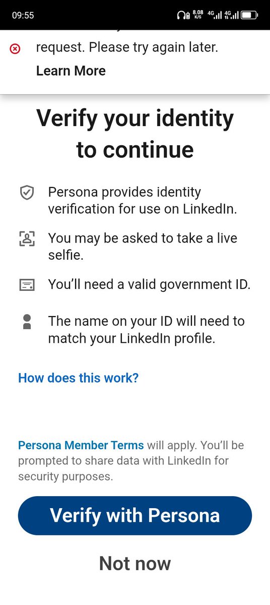 BlessingJa5603's tweet photo. Hello LinkedIn center 
You restrict my account while l'm using it 
I don't know why you do it, there's application l need to do through my account please can you retrieve my account 

I’m trying to get it back so that they can give it to me

Thank you 🙏

@LinkedIn https://t.co/THrQzvzSk3