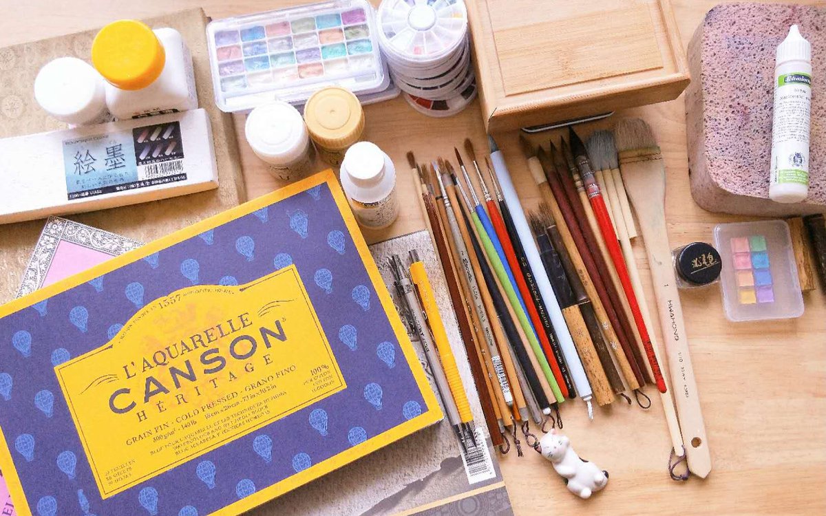 MckinleyHu7bd's tweet photo. Want to pick up a new skill this weekend Try watercolor sketching—all you need are 3 basic brushes and paper, and you can create lovely little works anytime! https://t.co/EvUO6fVIIs