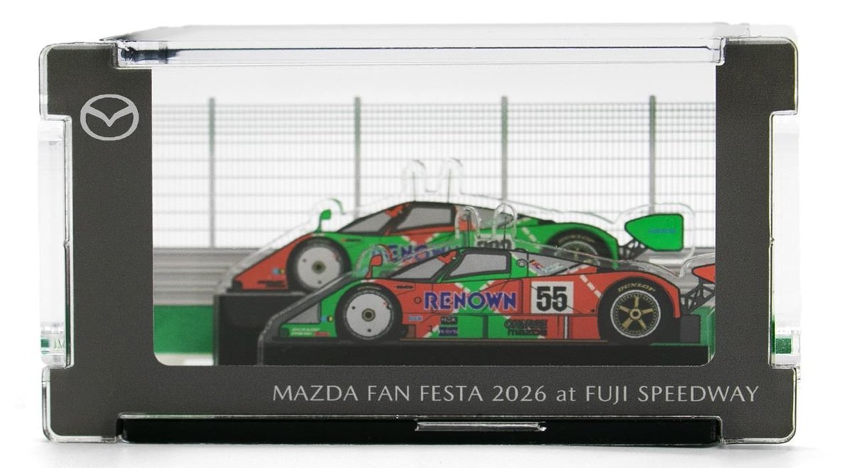 Mazda_PR's tweet photo. ◇会場限定アイテムも！マツダファンフェスタ グッズ情報◇

10/3(土)・4(日)に富士スピードウェイで開催する「MAZDA FAN FESTA 2026 at FUJI SPEEDWAY」では、会場限定グッズや新作・先行販売商品が登場！

・MAZDA 787Bをモチーフにした「HACOスタ」
・会場限定Tシャツ・タオル・トートバッグ
・ガレージセール
・オリジナルトミカ【前売り限定】
・マツダオフィシャルグッズも充実

『頭文字D』とのコラボモデルカーをはじめとする新作グッズに加え、SEIKOコラボ第3弾「MAZDA クロノグラフウォッチ」も会場先行販売⌚

ぜひ、イベント公式サイトからグッズ情報をご確認ください！

グッズの詳細はこちら👇
https://t.co/0ahJ6865t6