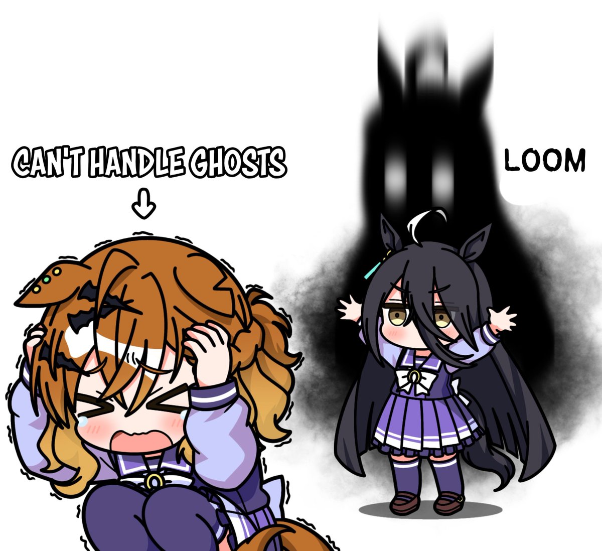 EspokunCity's tweet photo. Friend by @Yurin35699515 

Please support the original artist's work!

#Umamusume #UmaTranslations 
#ウマ娘 #ウマ娘譲 
#JunglePocket #ジャングルポケット
#ManhattanCafe #マンハッタンカフェ
---
Cafe showing her stand! https://t.co/EKwxrcRD8t