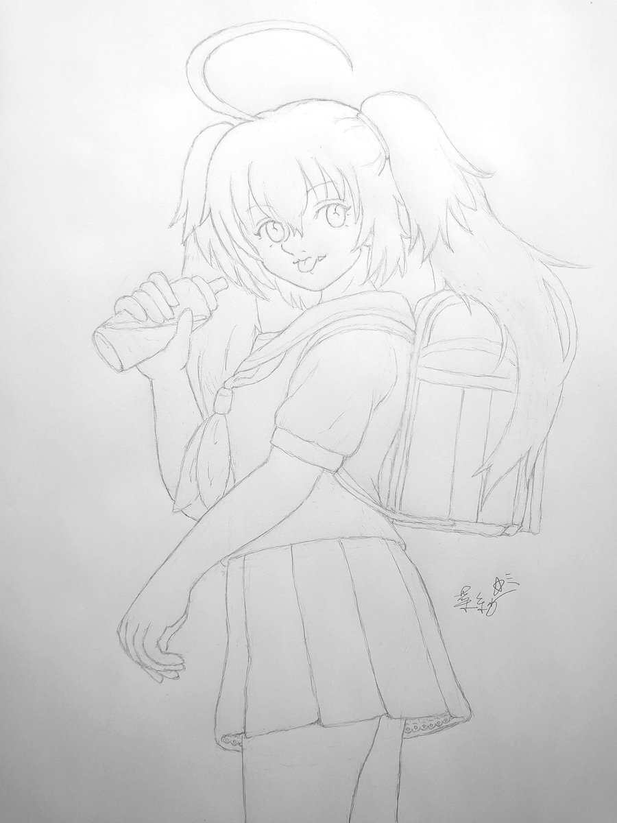 2_fairy's tweet photo. ロリがどうのその服装がどうのみたいなのを見かけたので、性癖増しで描いてみたロリっ子
おっと危ねぇ
最強の魔王に殺されてしまう https://t.co/KOGpl6yQo8