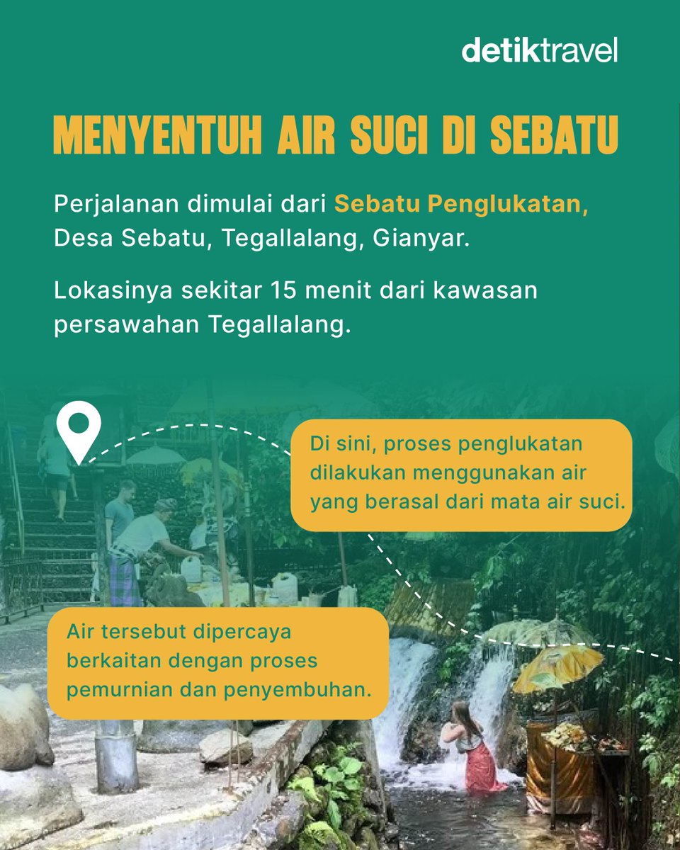 detikTravel's tweet photo. Ternyata, Liburan Juga Bisa Jadi Momen untuk Berhenti Sejenak.

Melukat bukan sekadar pengalaman wisata, tetapi perjalanan budaya dan spiritual yang mengajak seseorang untuk melihat kembali dirinya.

#detiktravel #dTravelers #Melukat #Bali https://t.co/td2NKccf8s