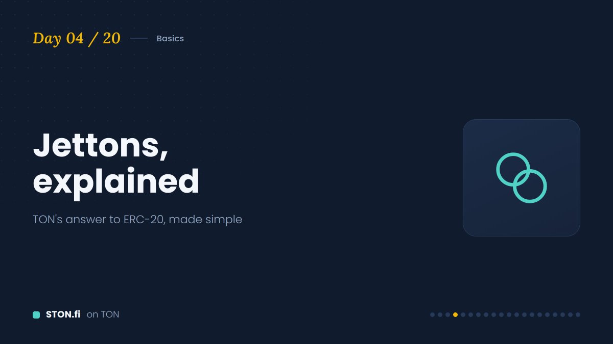 Defi0king's tweet photo. If you've used Ethereum, think of Jettons as TON's version of ERC-20 tokens.
@ston_fi natively supports the Jetton standard, which means any project launching a token on TON can list liquidity here without extra wrapping or bridging headaches. https://t.co/FgAiGeceoR