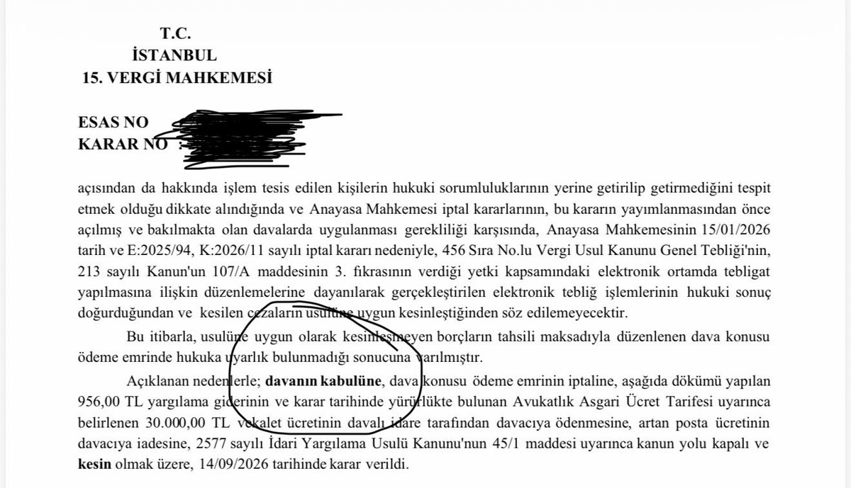 smmmomerdemir's tweet photo. Meslek camiamız için önemli gelişme ❗️

Yazılım hatası veya her ne sebeple olursa olsun mutlaka çoğumuzun başına gelen bu E-defter geç yükleme cezalarını mahkeme yoluyla iptal ettirdik 💪🏼

Buradaki en önemli husus ; ihbarname geldiği an 30 gün süresini kaçırmadan dava dosyasını açmayı unutmayalım. 

İdarenin ceza kesmek için fırsat kolladığı bu dönemde bundan sonra tüm ihbarnameleri yargı yoluna taşıyacağız.