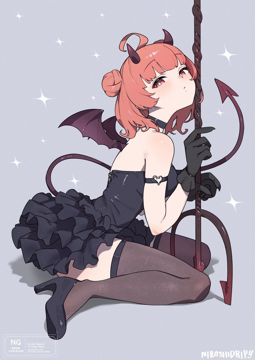 niboshidrip's tweet photo. 悪魔あかりん👿 #濃いめのアート https://t.co/av5rByz0Is